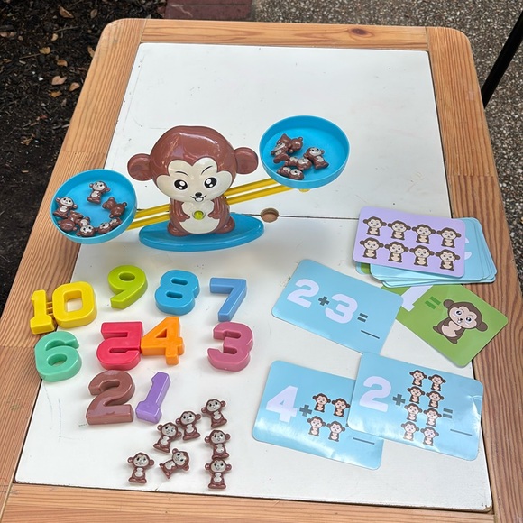Educational Monkey Math Balance Learning Game - Picture 1 of 2
